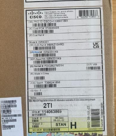 New Original 4300 Router Isr4331/K9
