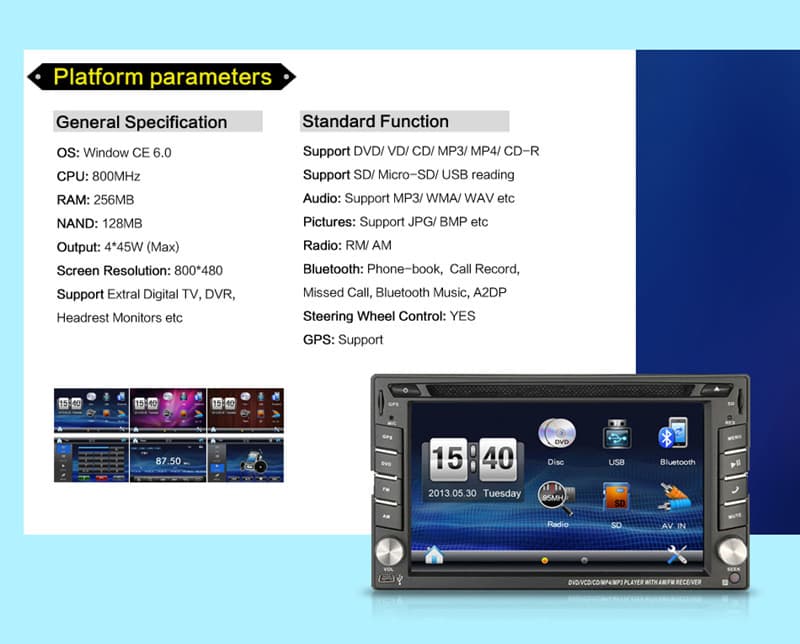 Car GPS Navigation Entertainment System