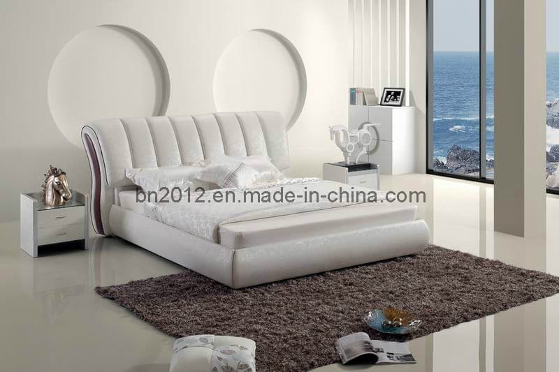 Modern Bedroom Set Leather Bed (SBT-5827)
