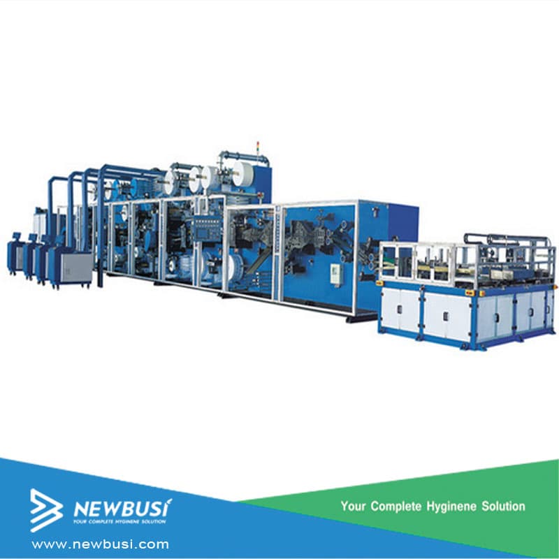 Full Servo T Shape Baby Diaper Machine