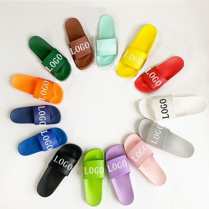 Summer Wholesale Custom Logo PVC Slippers