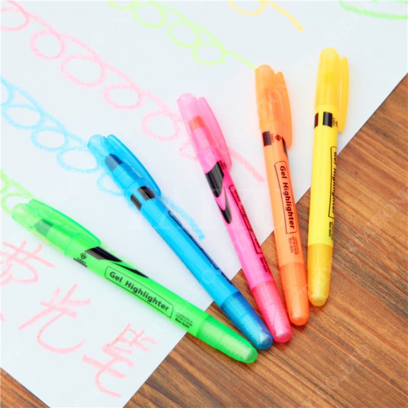 School Use Colorful Gel Highlighter Crayon