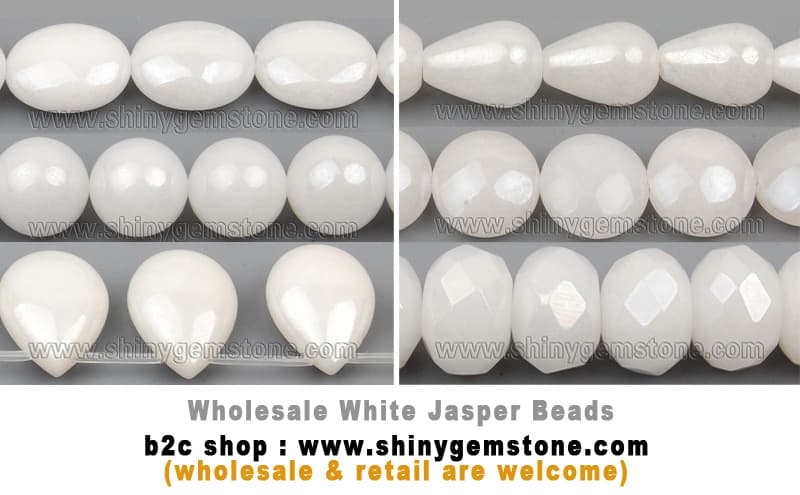 White Jasper Beads Jade Jewelry