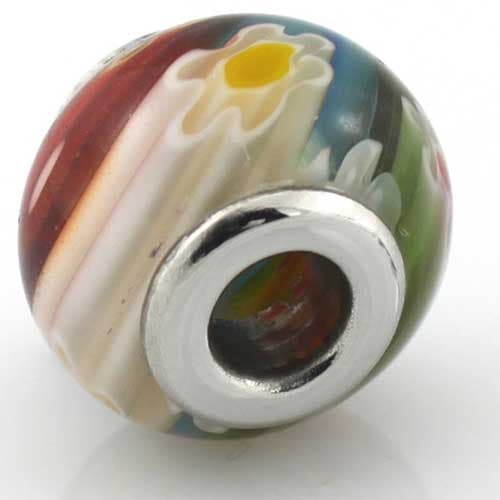 Custom 5mm Hole Colorful Glass Bead