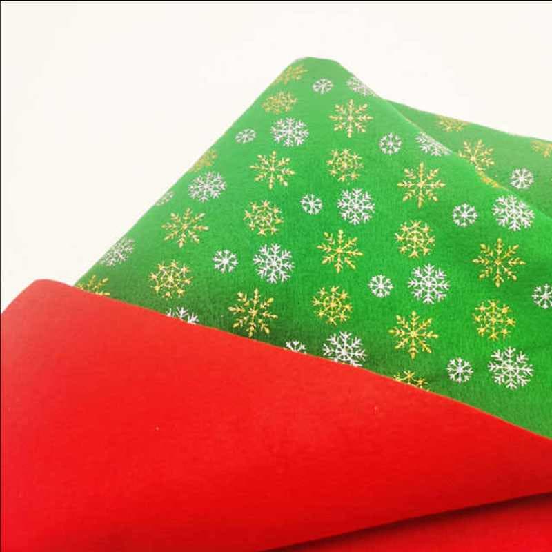 Factory Price Christmas Craft Printed Felt