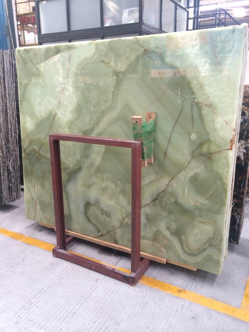 Green Onyx Polished Big Slab for Background