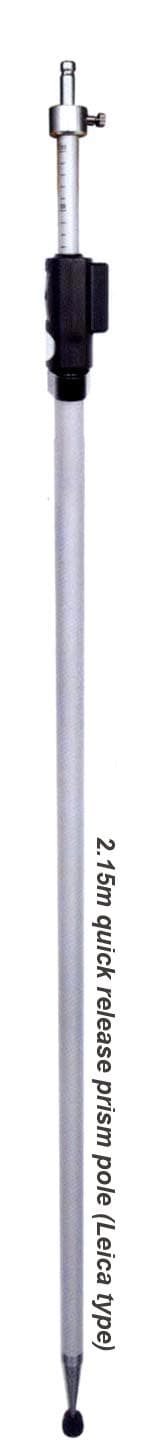 2.15m Leica Style Aluminum Prism Pole