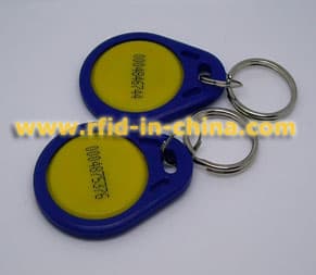 Lf/Hf Smart RFID Contactless Key Fob Tag