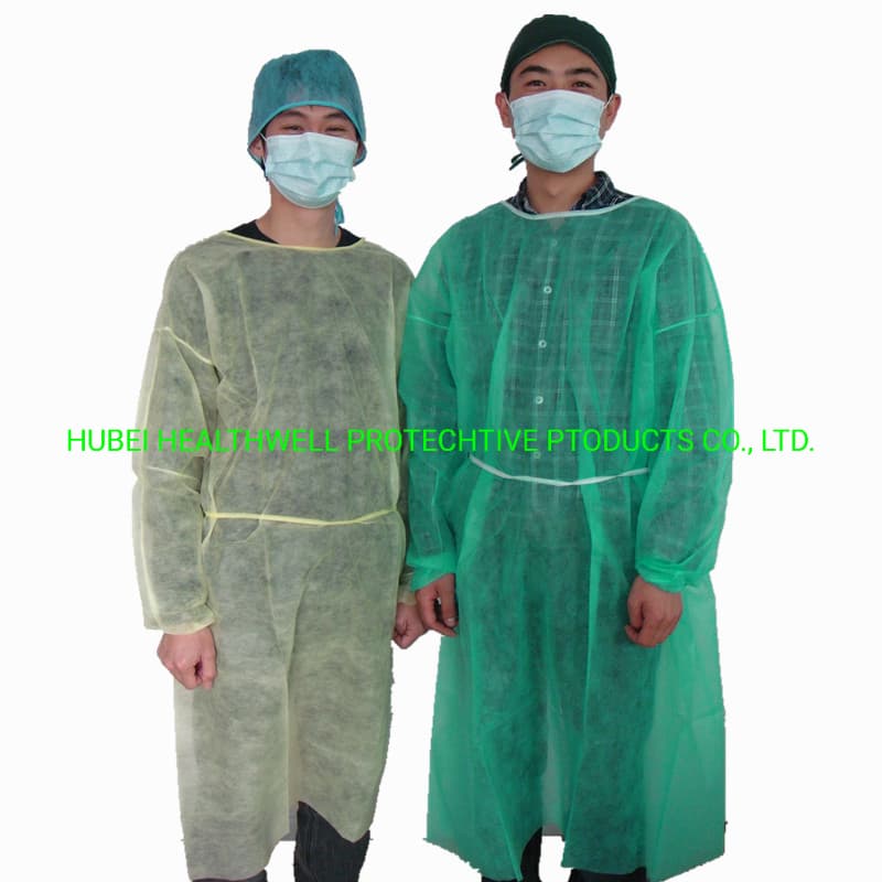 Open Back Design Protective Isolation Gown