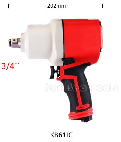 3/4′ ′ Air Impact Wrench with Twin Loops