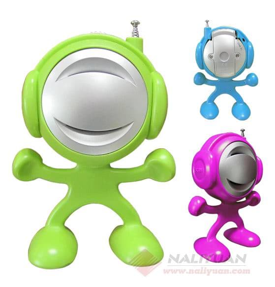Human Shape Mini FM Radio (NR-6001)