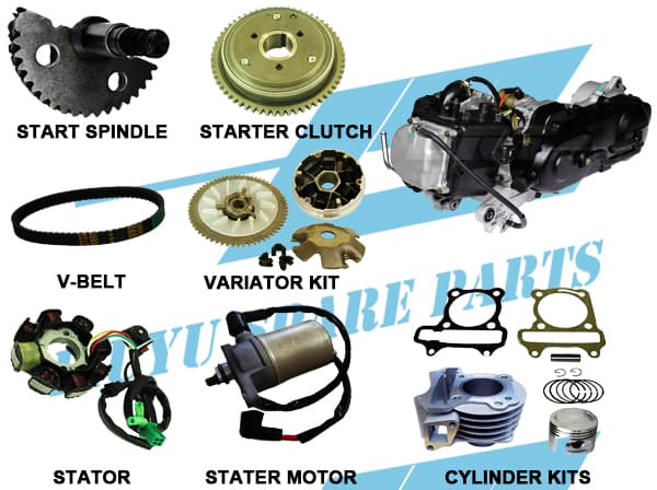 Gy6 50cc Engine Parts (139QMB) 4 Stroke