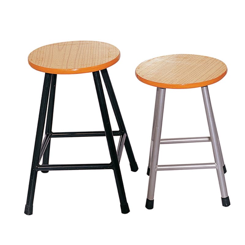 Modern Wooden Lab or Library Stool