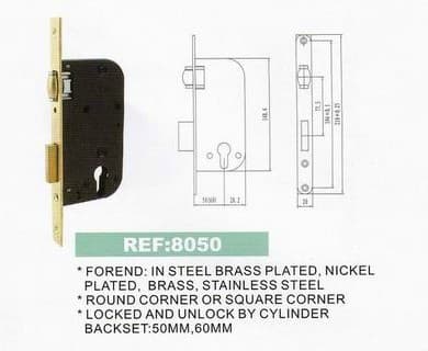Good Quality Door Lock, Mortise Lock Body