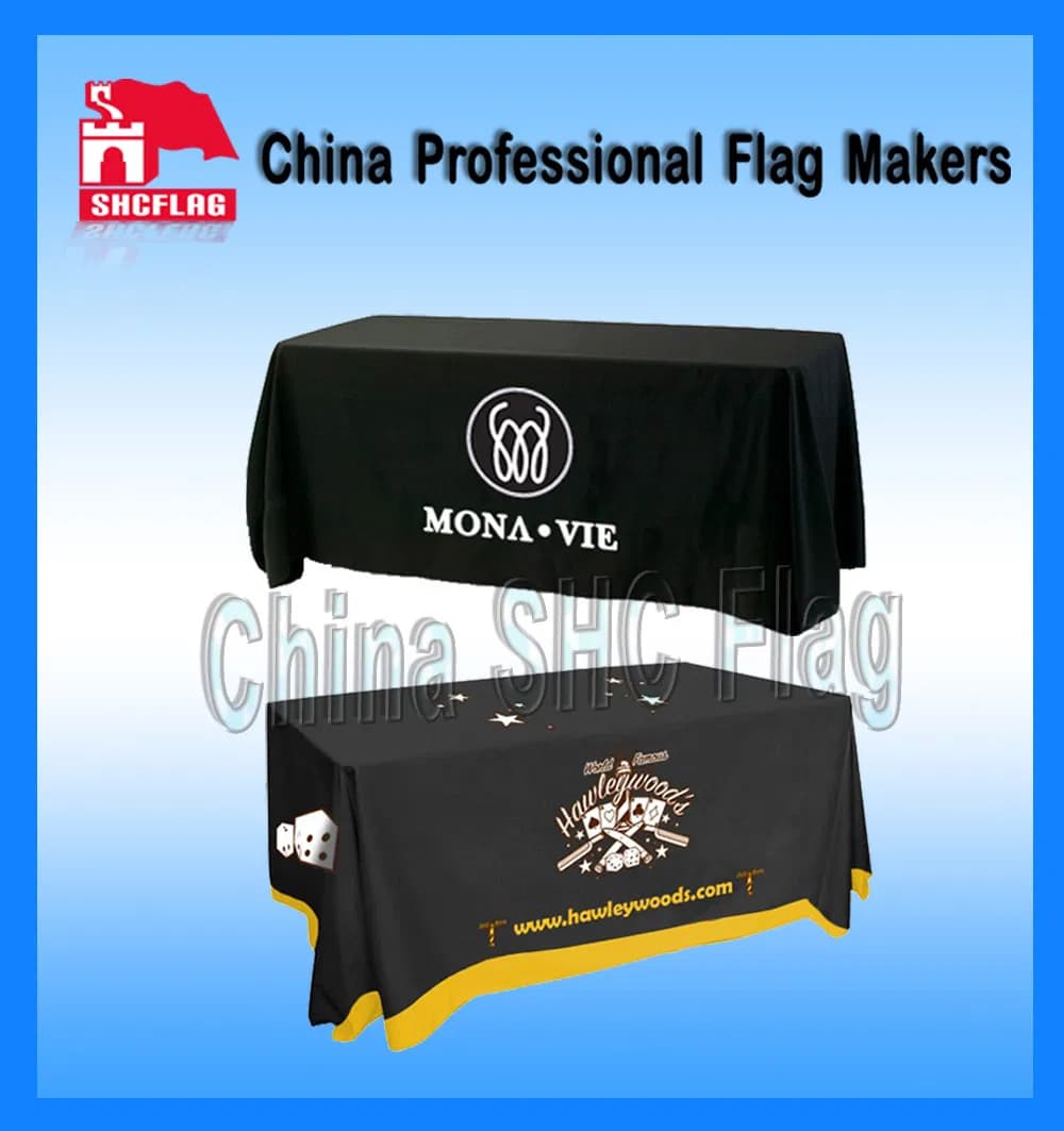 6ft and 8ft Custom Logo Printed Table Cloth