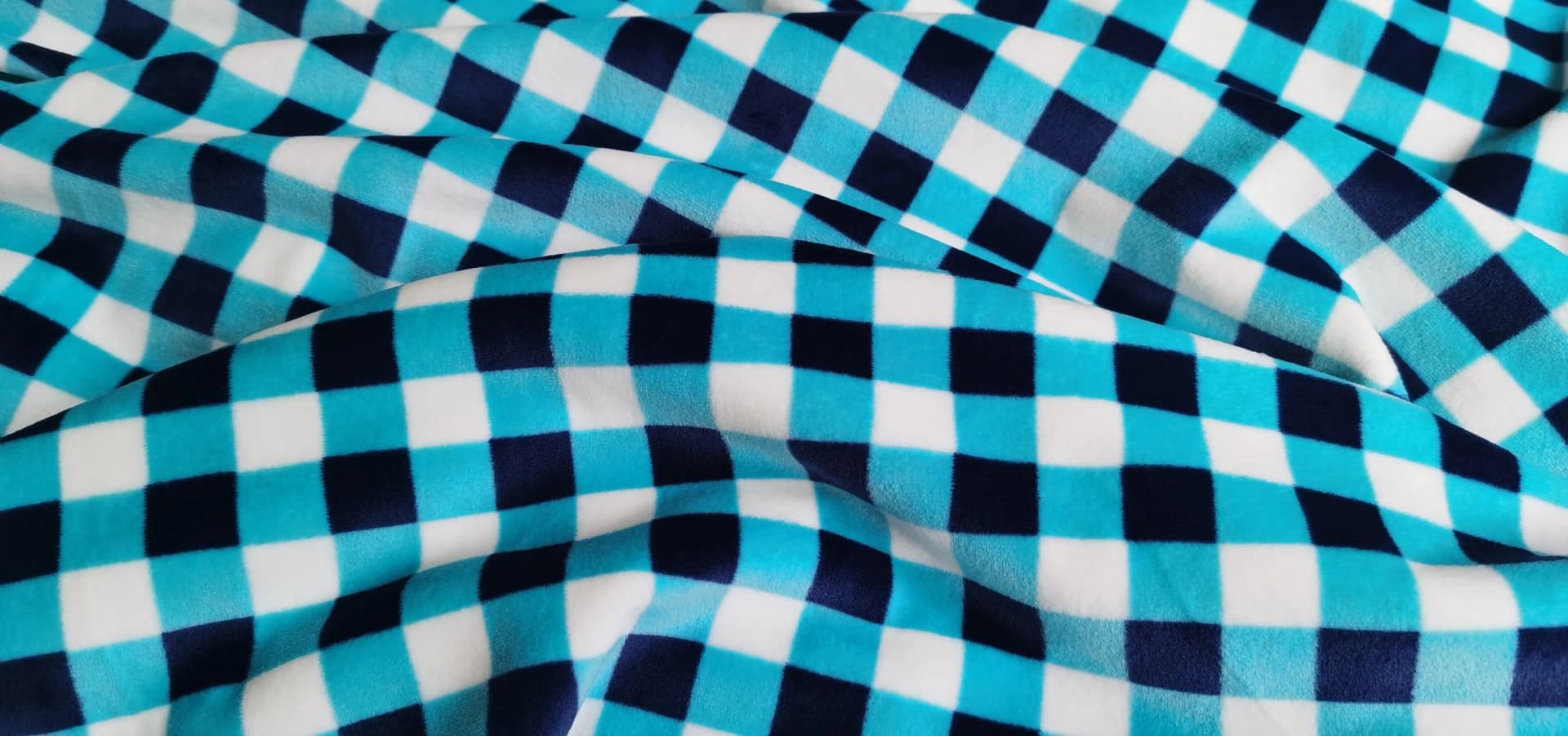 Green Plaid Printed Spandex Super Soft