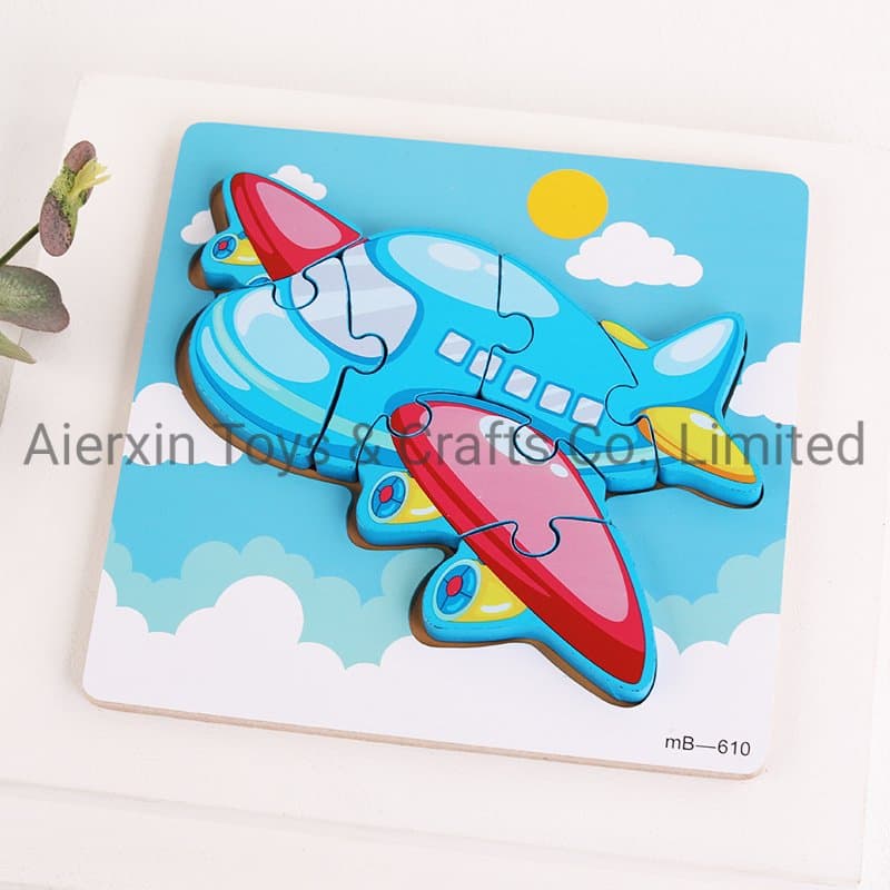 Wooden Puzzle Carton Plane