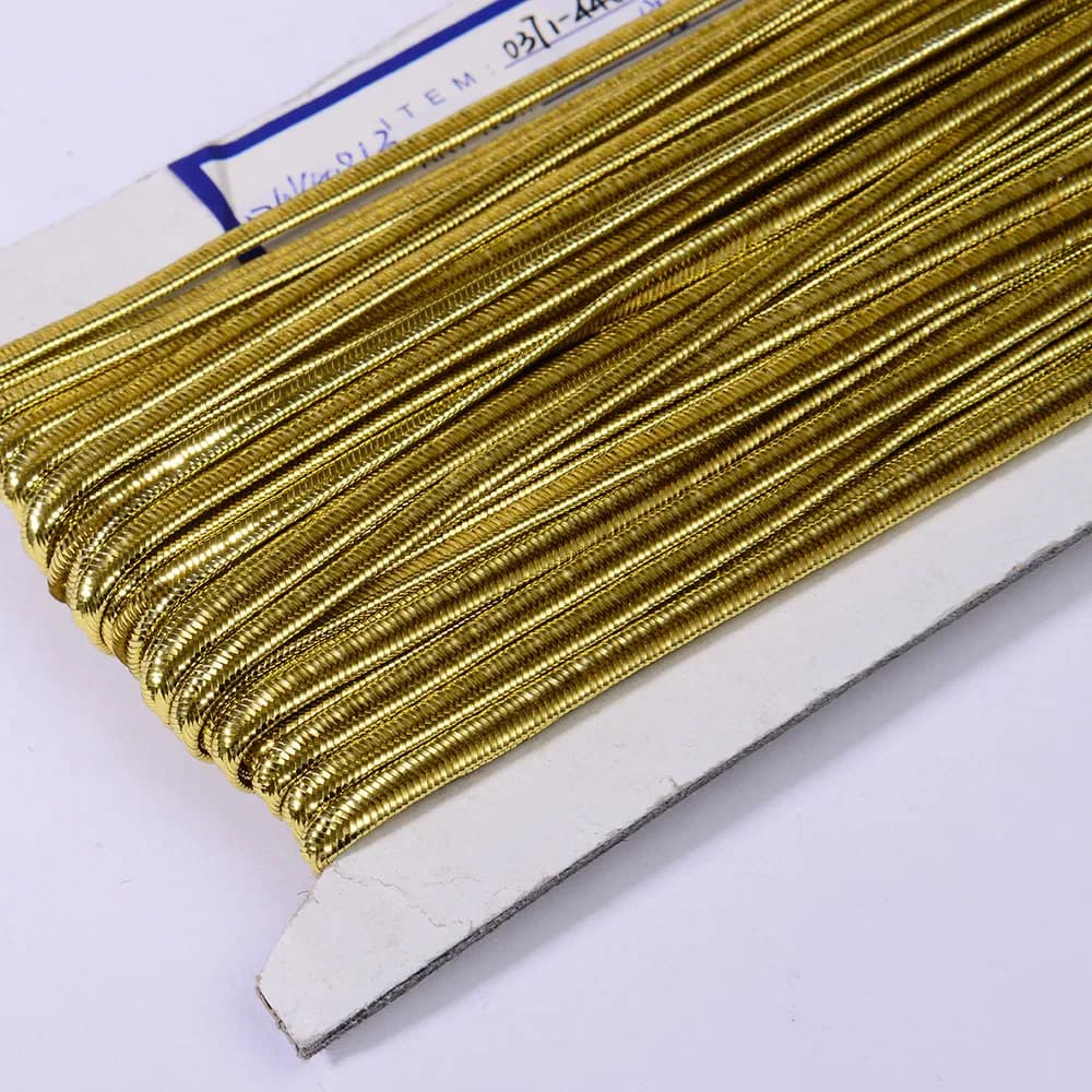Metallic Gold Soutache Cord Braid