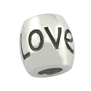Anniversary Engraved Beads Couple Love Bead