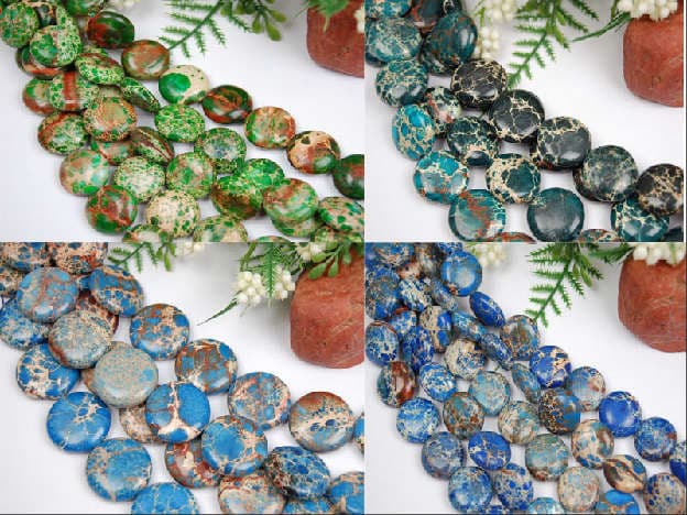 Sea Sediment Jasper Round Beads