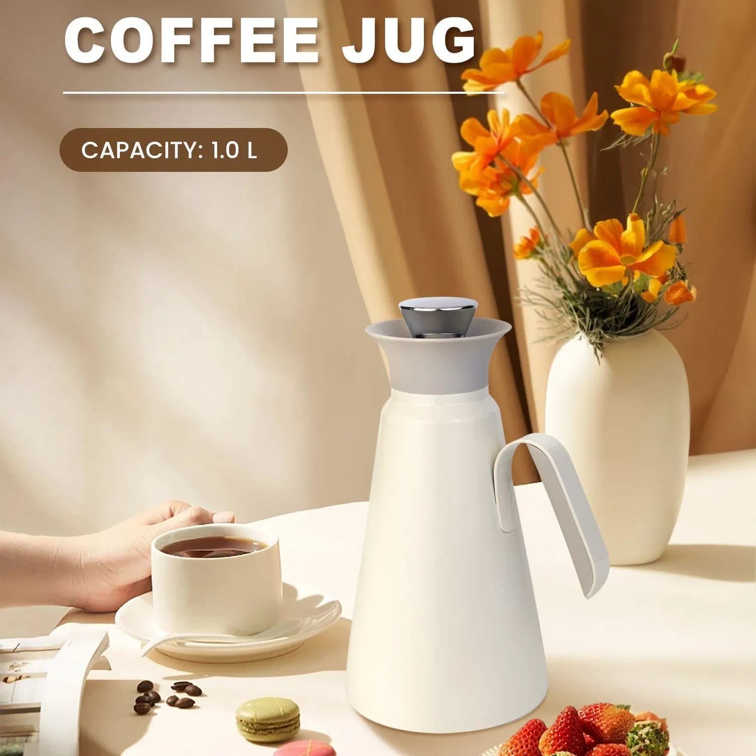 Colorful Body with Handle Big Capacity Jug