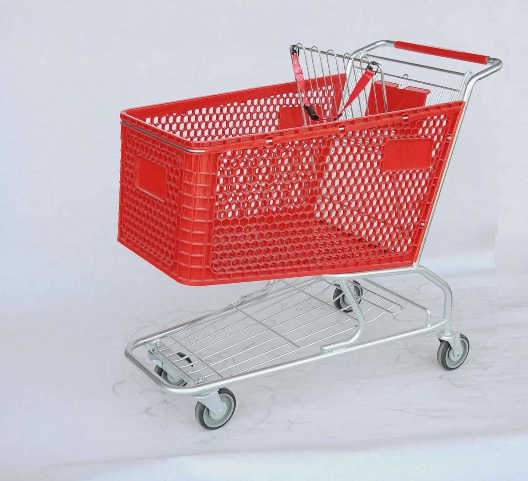 Plastic Shopping Trolley 180L