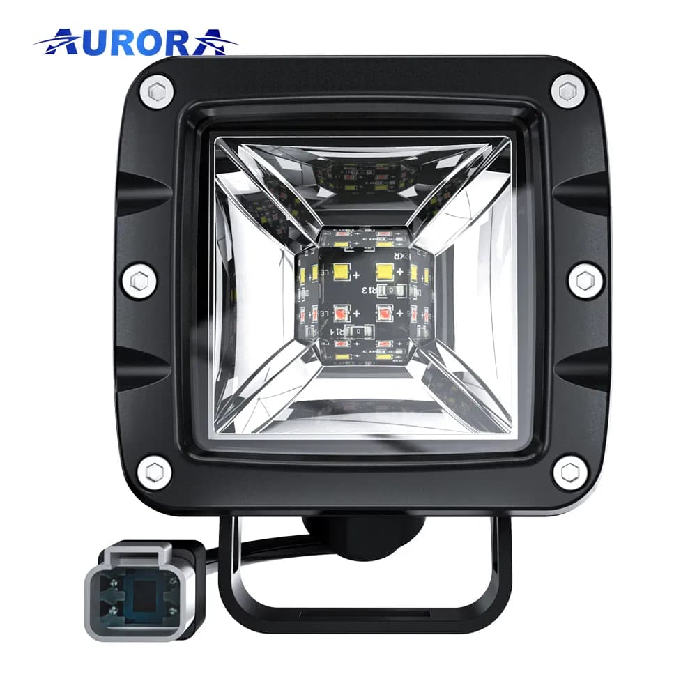 2'' White&Red Beam LED Tail Work Lamp