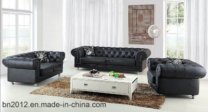 Living Room Genuine Leather Sofa (SBO-2733)