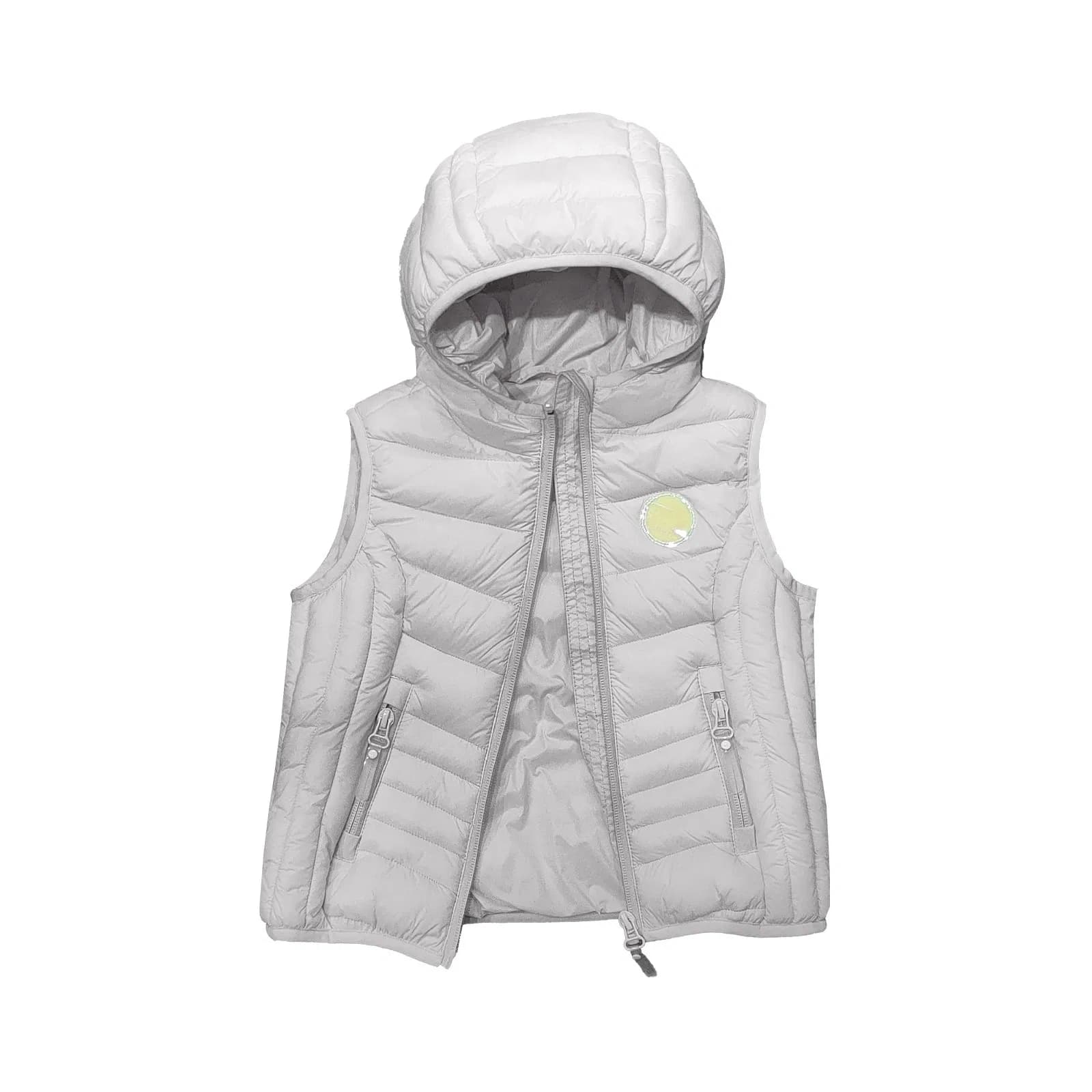 Kids Hooded Lightweight Warm Winter Vest