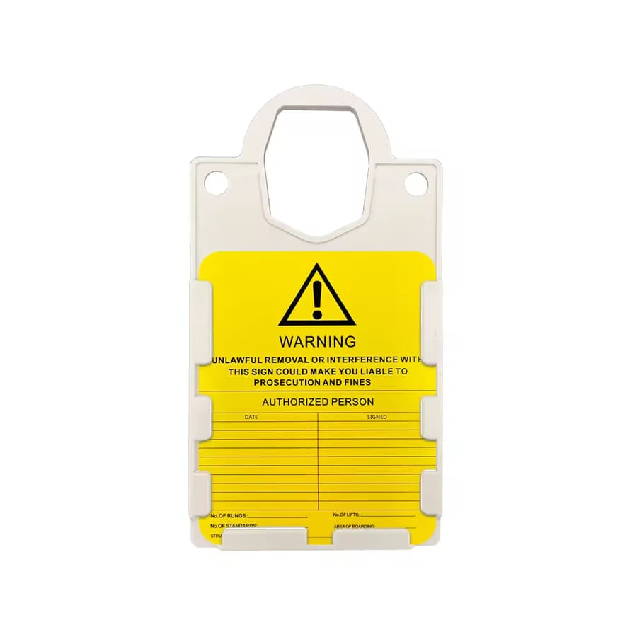 Customized Plastic Safety Scaffolding Tag