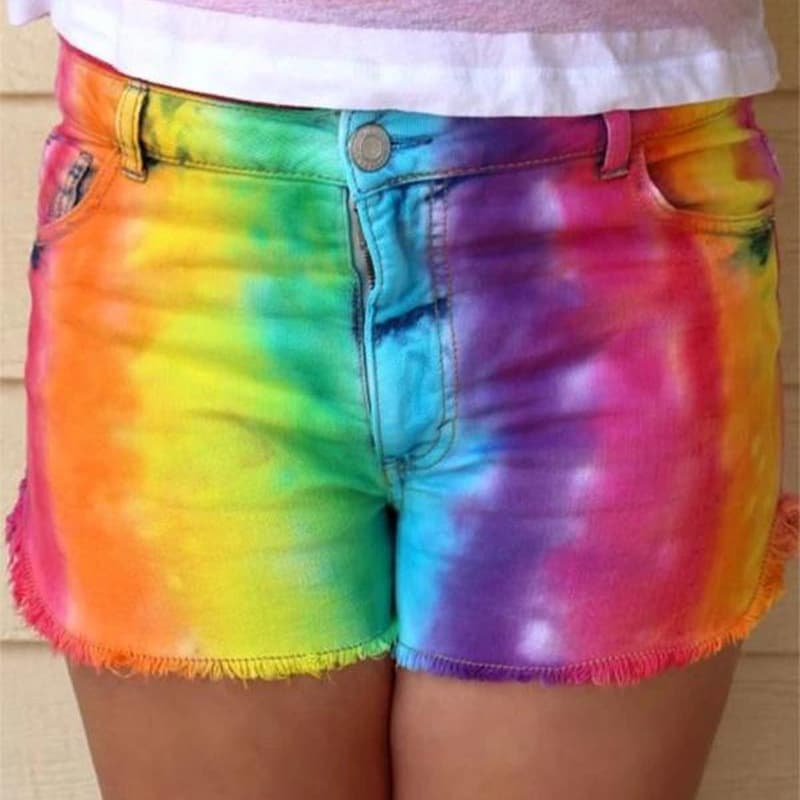 Lady Fashion Denim Shorts Pants Jeans