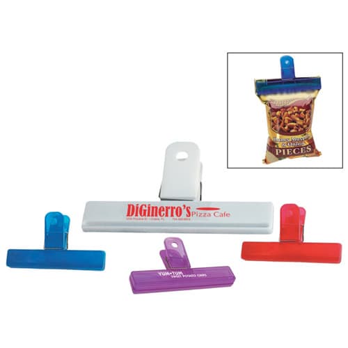 Promotional 4" Plastic Bag Clip