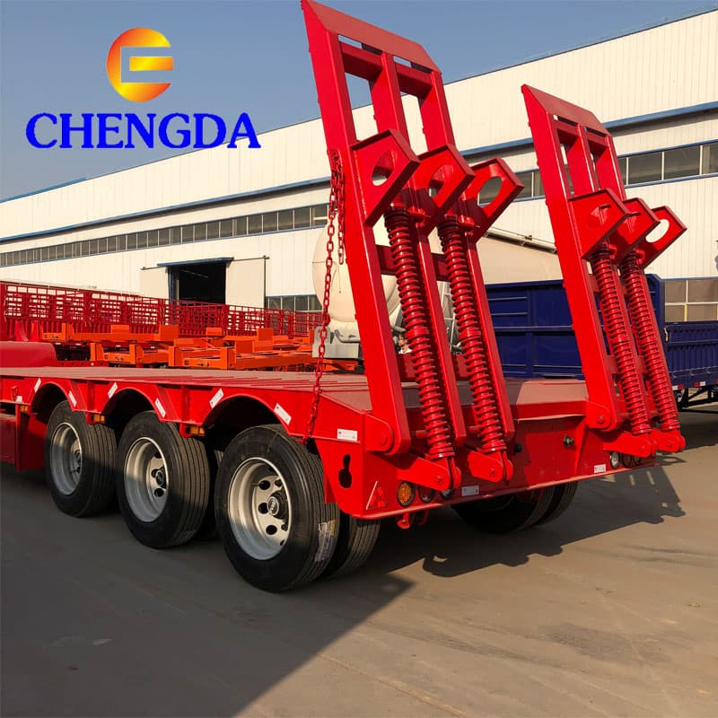 3axle 60ton Low Bed Semi-Trailer