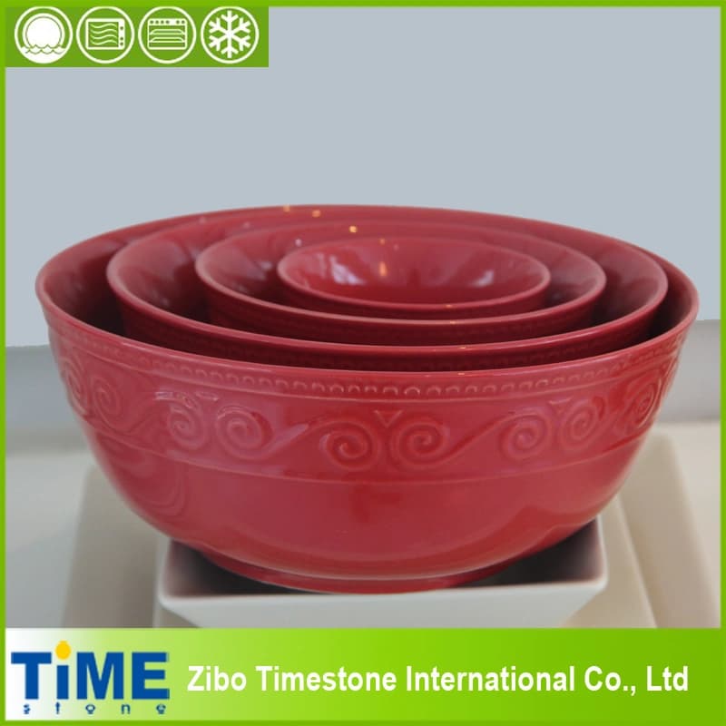 Ceramic Retro Mixing Bowl Set (15031801)