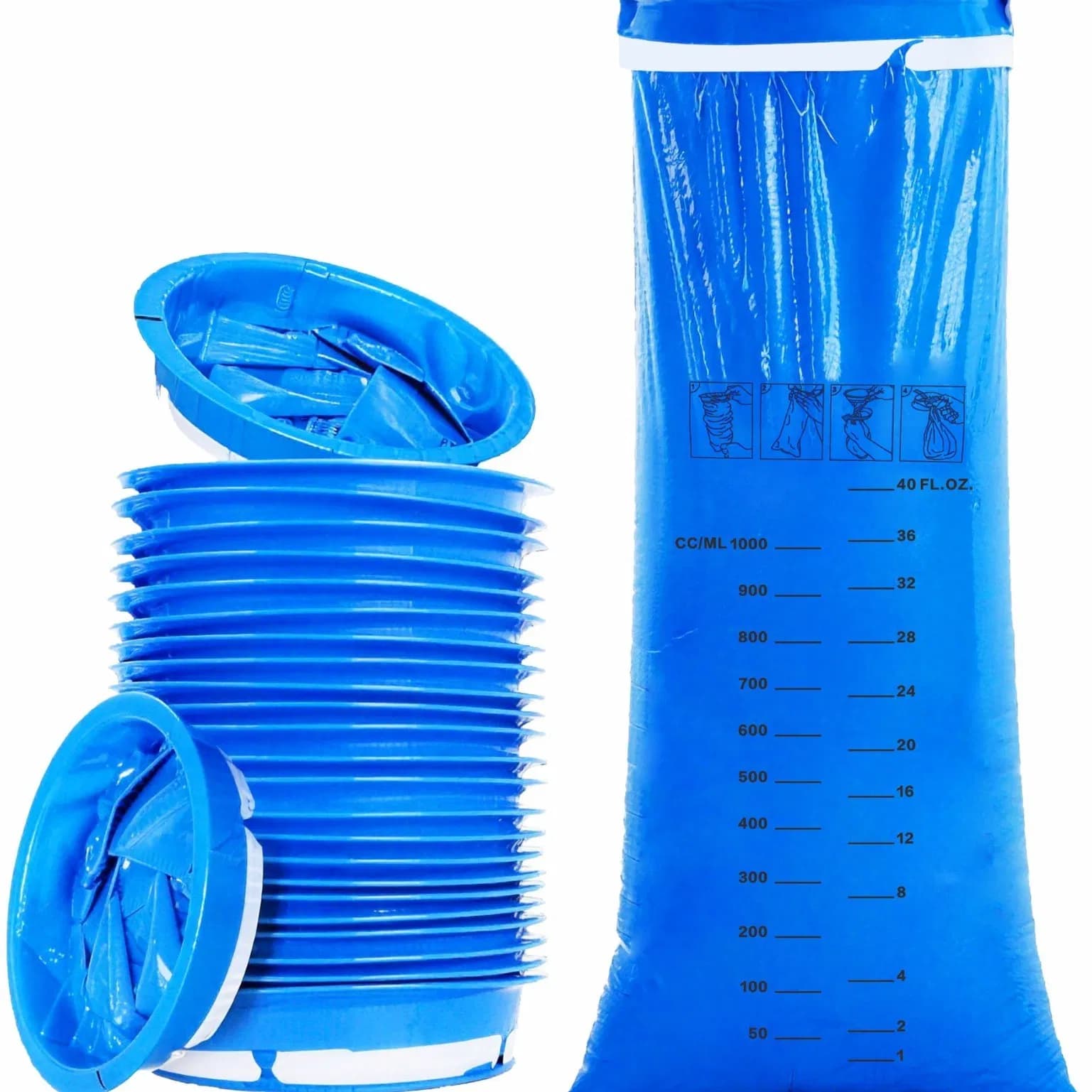 Foldable Bucket Travel Emesis Bag