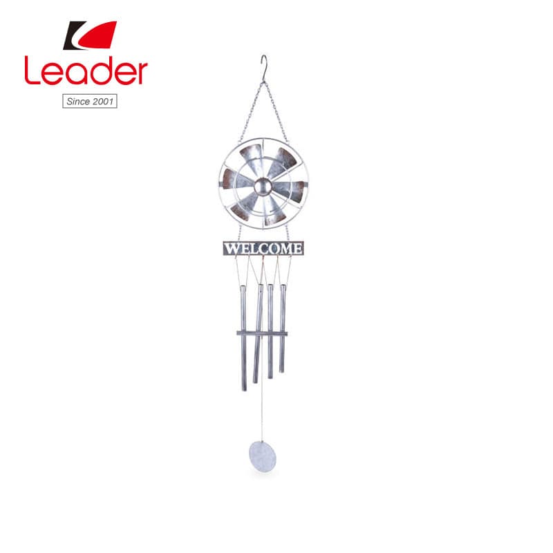 Welcome Metal Windmill Wind Chime