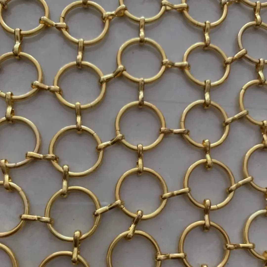 Metal Wire Ring Curtain Mesh