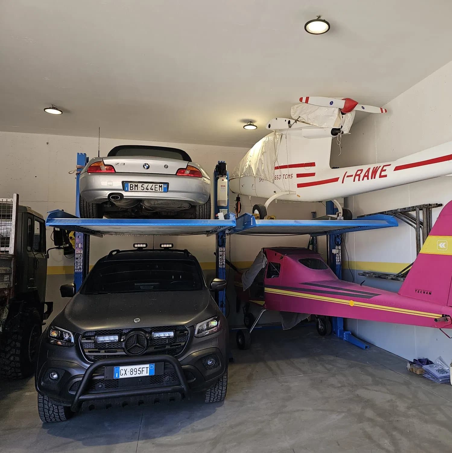 2 level parking car dual parking lift