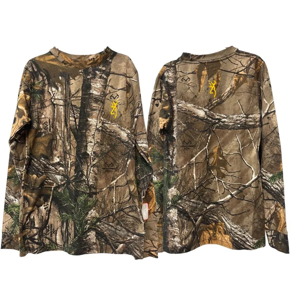 Printed Palm Tree Real Camo T Shirt