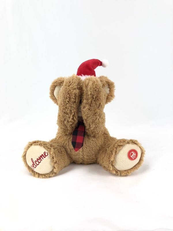 Teddy Bear Christmas Peek a Boo Toy