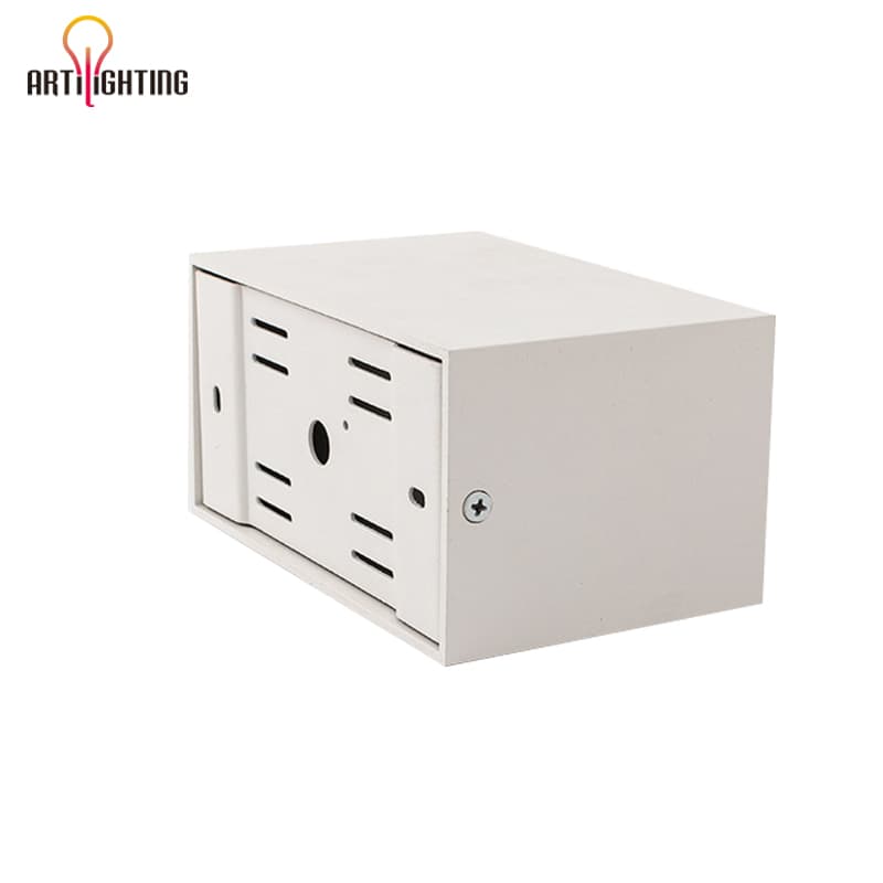 Zhongshan Factory Surface Mounted Free Opening Square Box Double Head LED Grille Light for Apartment Market Distribution