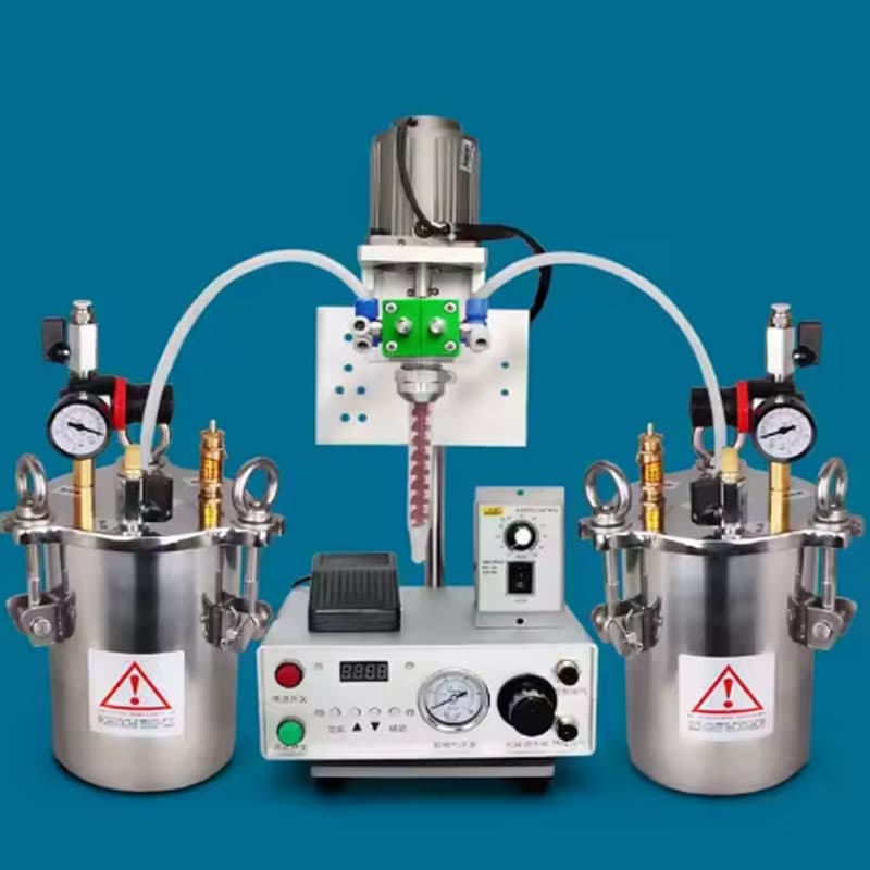 2K Suction Dispensing Valve SMS-116 Ab Epoxy Adhesive Glue Double-Action Dual-Cylinder Suction Dynamic Dispensing Valve