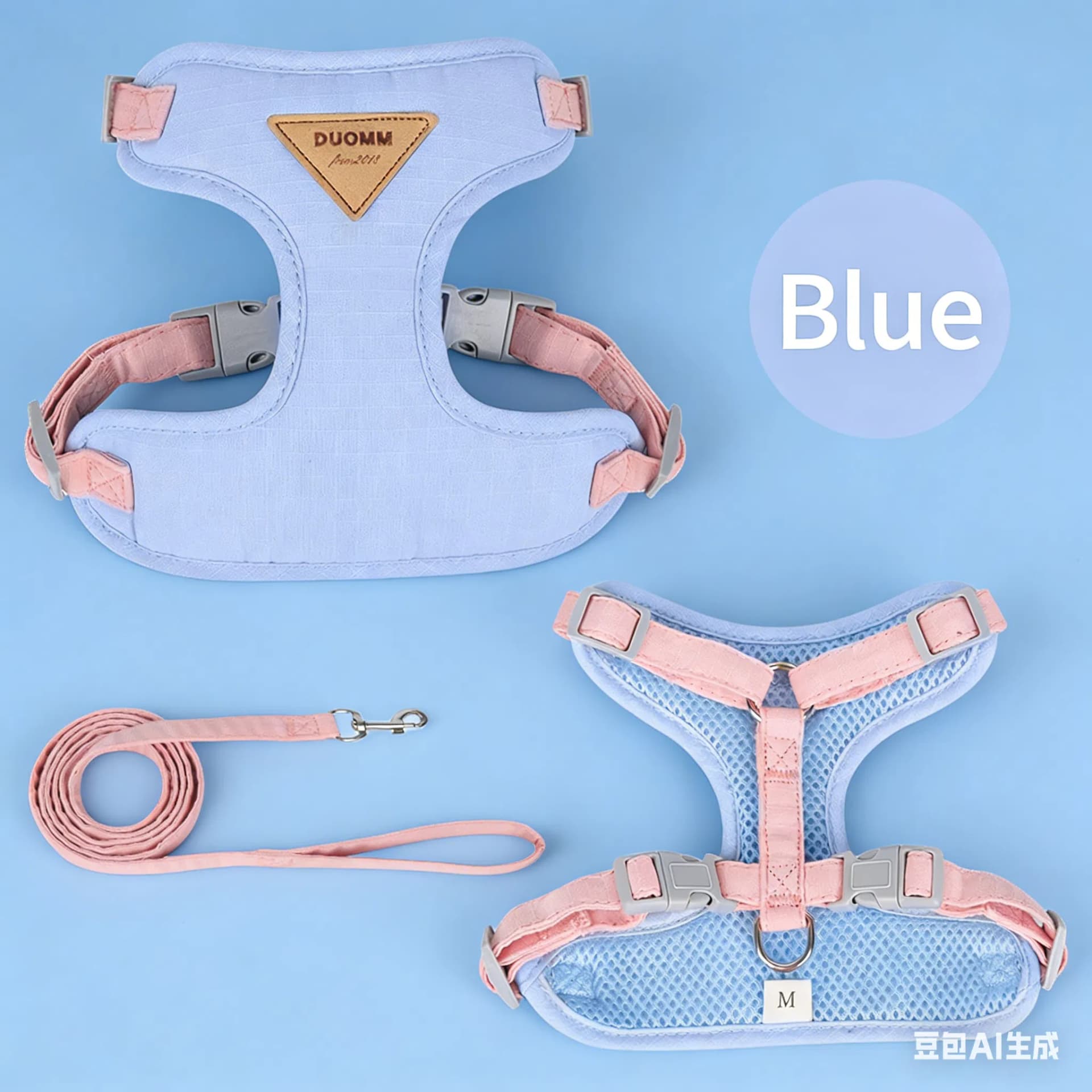 Escape Proof Adjustable Cat Harness and Leash Set for Walking