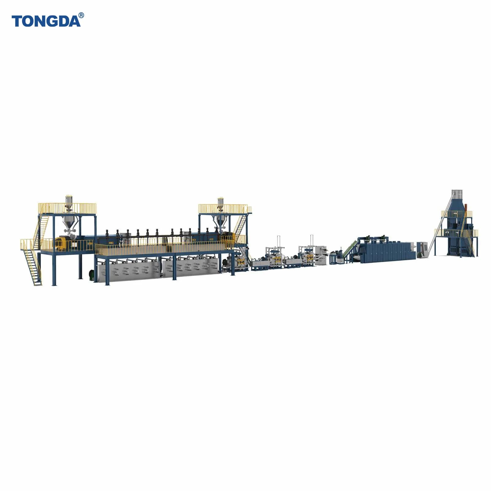 Tongda Td-PSF One Step Polypropylene Staple Fiber Production Line for Nonwoven Industry