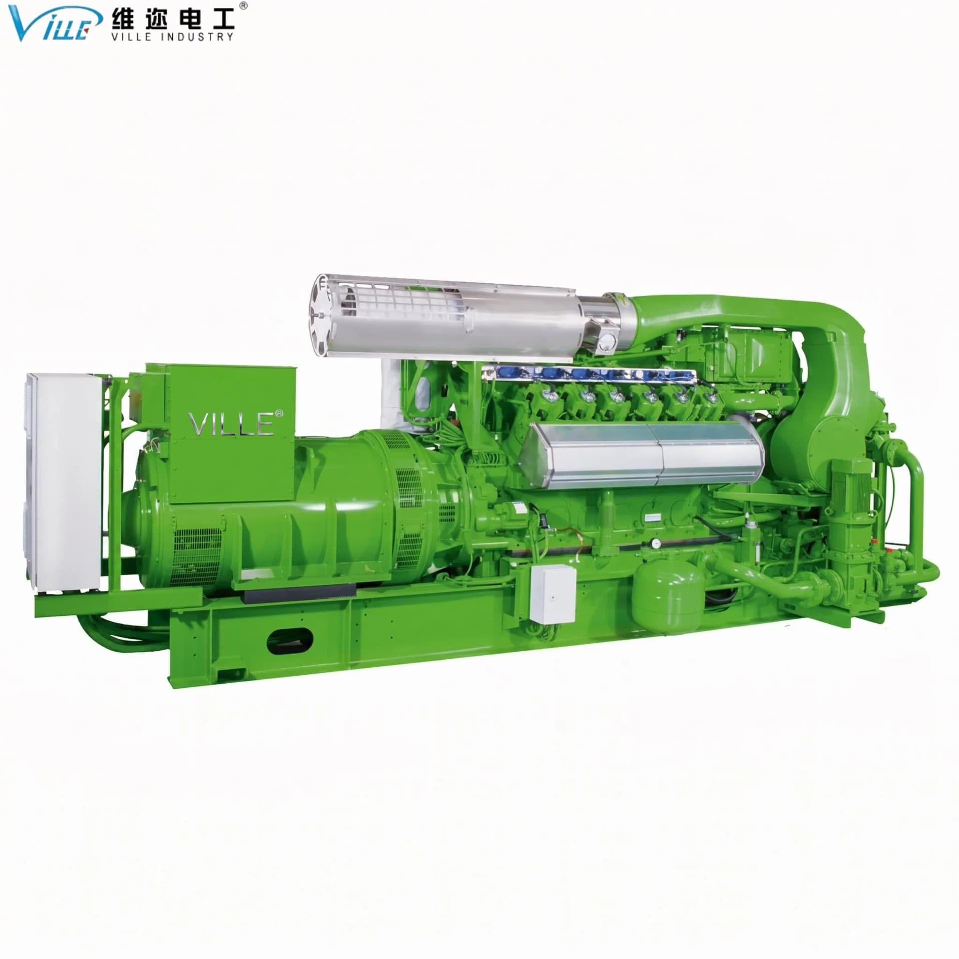 1000kw 1MW Natural Gas Reciprocating Generator Set 50Hz 1500rpm CHP Gas Generator with Low Nox Emission