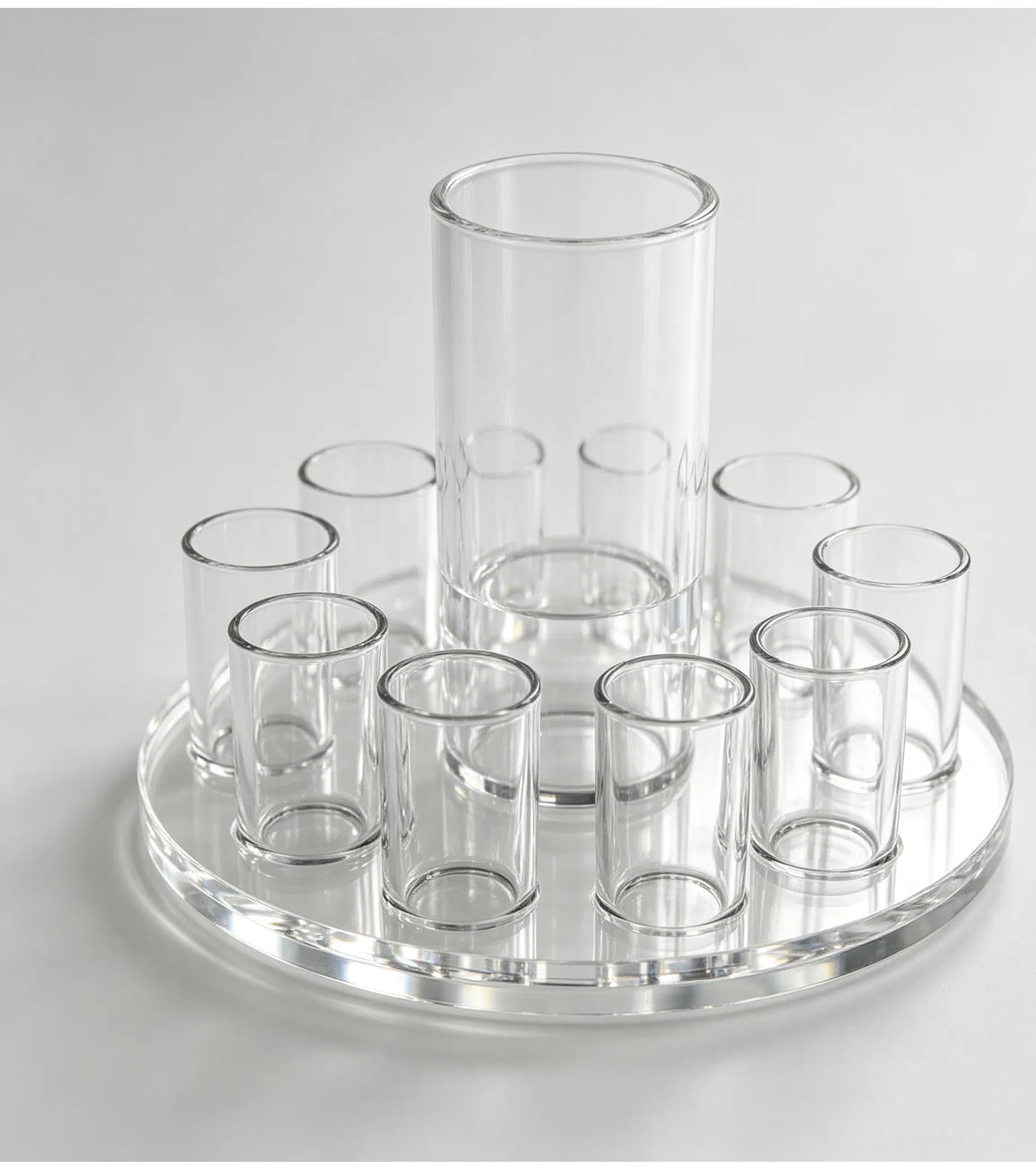 Custom Acrylic Rotatable Liquor Dispenser Set