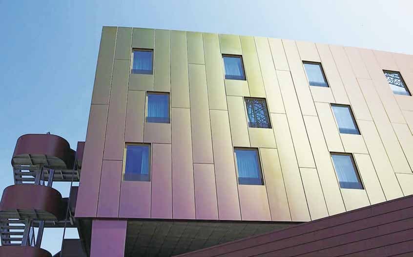 Iridescent Coated Chameleon Solid Aluminum Panel for Creative Design Accommodation
