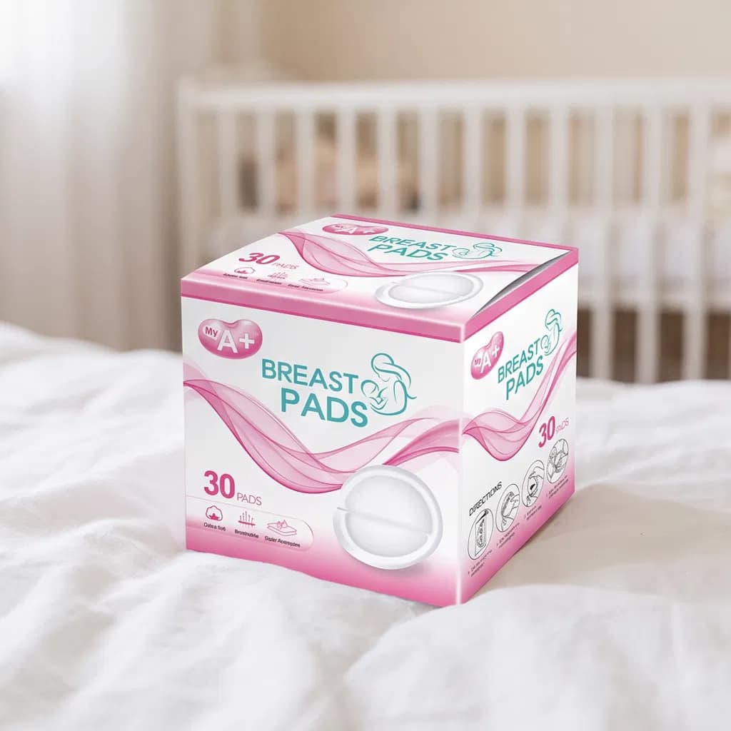My a+ Brand Free Sample High Quality Disposable Nursing Absorbent Breast Pads for Mama Pregnant Mother Breast Feeding Pad