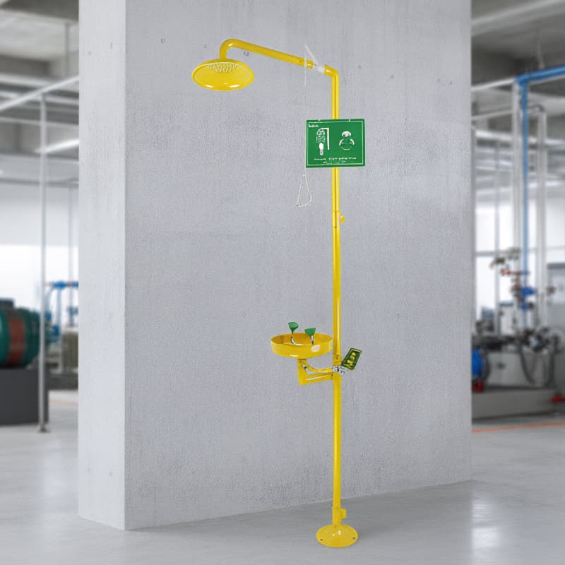Stainless Steel Emergency Eye Wash Shower for Industrial Safety