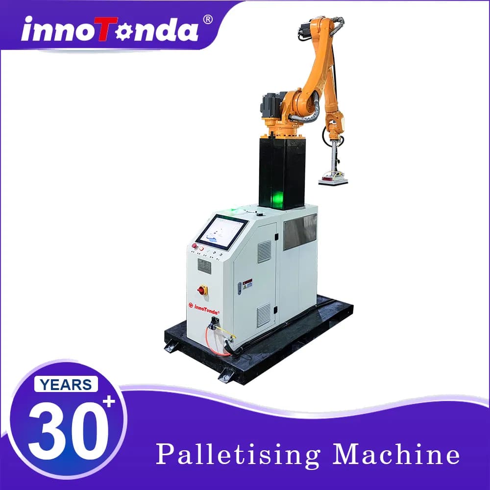 Automatic Carton Bag Palletizing Robot Arm Palletizer for Wine Liquor Spirit Beverages Food Carton